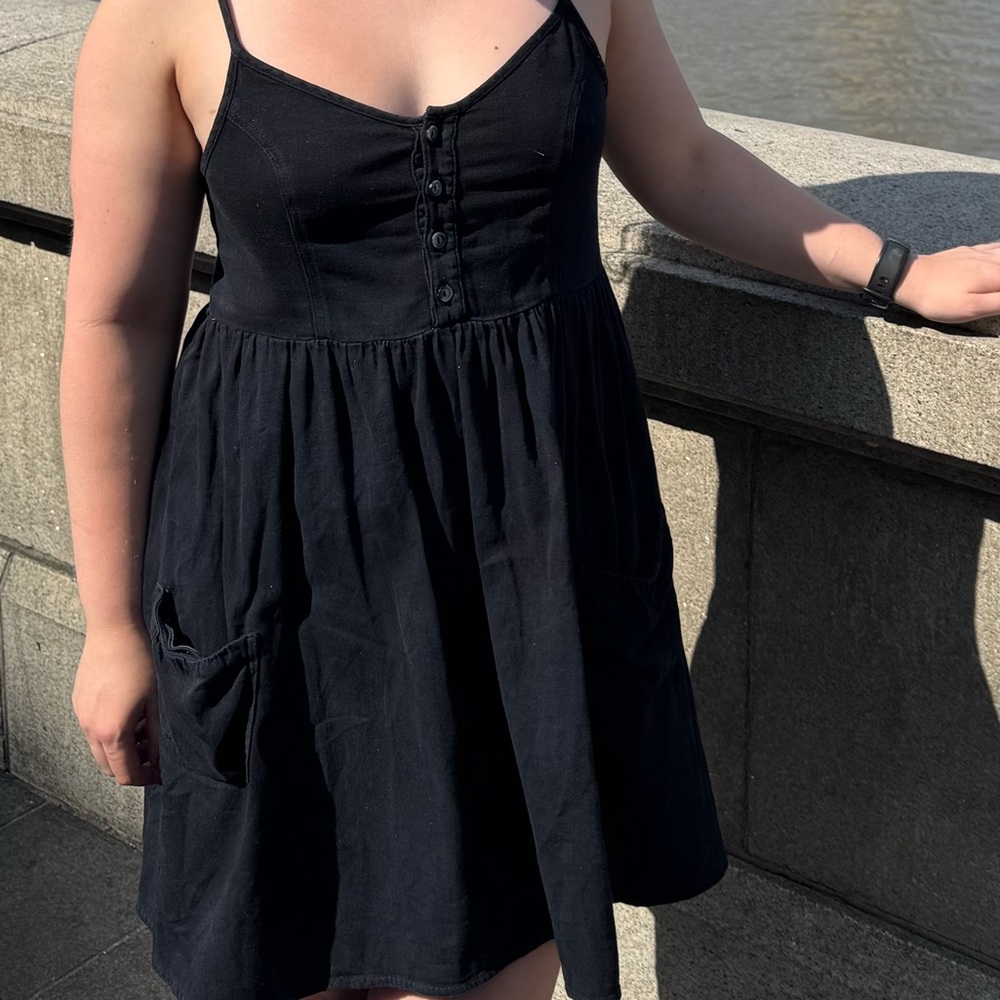 Topshop Black Dress with Pockets